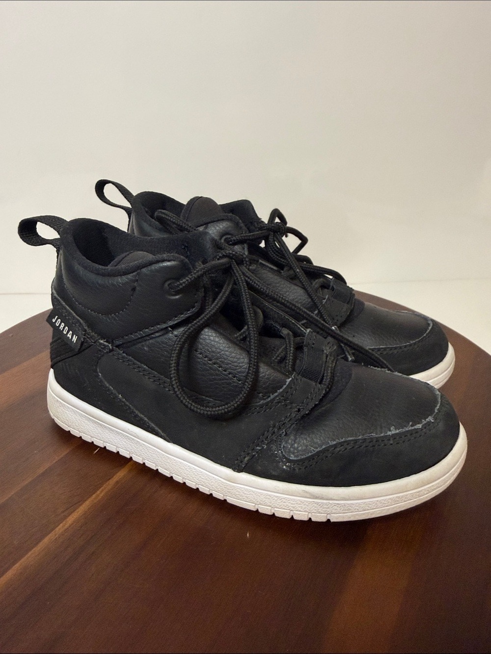 Nike Air Jordan Fadeaway Toddler Size 12 Black White Sneakers Kids Shoes